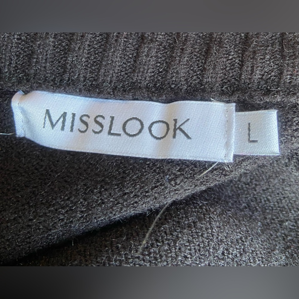 MISSLOOK button-up sweater size large - Picture 4 of 5